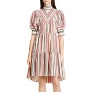 NWT ULLA JOHNSON Jupiter Tiered Minidress